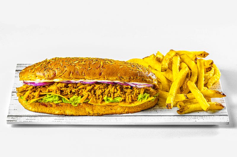 Grilled chicken sub sandwich at Dions