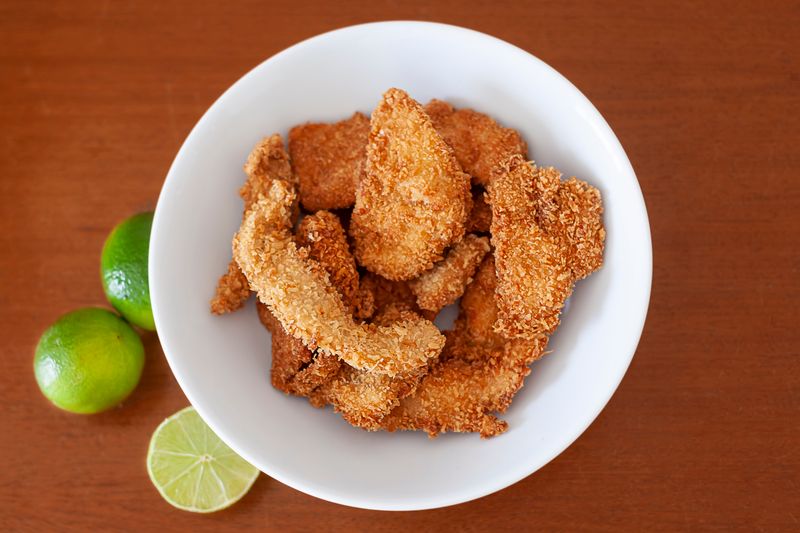 Crispy chicken wings side dish at Dions