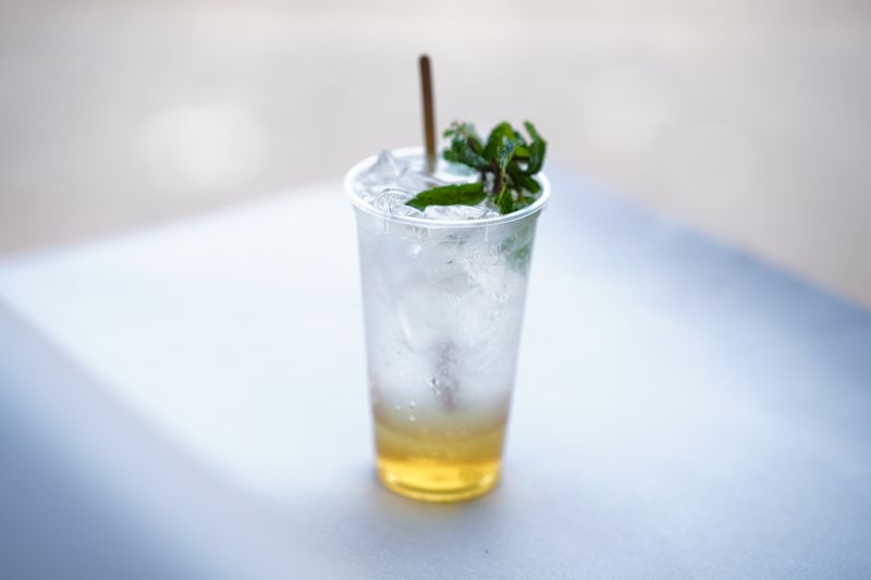 Iced tea beverage from Dions drink menu