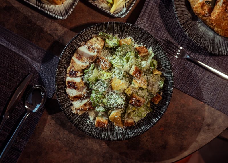 Dions classic Caesar salad with house dressing